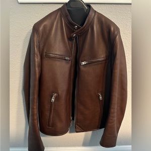 Men’s Coach Leather Jacket. Like New. Size 48 (medium and slim)